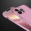 GKK Three Stage Splicing Full Coverage PC Phone Case For iPhone 13 Pro Max(Rose Gold)