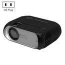 T7 1920x1080P 200 ANSI Portable Home Theater LED HD Digital Projector, Basic Version,US Plug(Black)