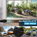 T7 1920x1080P 200 ANSI Portable Home Theater LED HD Digital Projector, Basic Version,US Plug(Black)