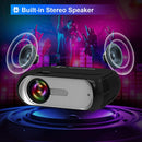 T7 1920x1080P 200 ANSI Portable Home Theater LED HD Digital Projector, Basic Version,US Plug(Black)