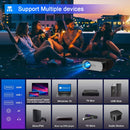 T7 1920x1080P 200 ANSI Portable Home Theater LED HD Digital Projector, Basic Version,US Plug(Black)