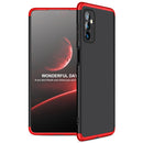 For Samsung Galaxy M52 5G GKK Three Stage Splicing Full Coverage PC Phone Case(Black Red)