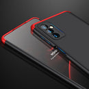 For Samsung Galaxy M52 5G GKK Three Stage Splicing Full Coverage PC Phone Case(Black Red)