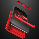 For Samsung Galaxy M52 5G GKK Three Stage Splicing Full Coverage PC Phone Case(Red)