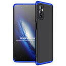 For Samsung Galaxy M52 5G GKK Three Stage Splicing Full Coverage PC Phone Case(Black Blue)