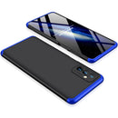 For Samsung Galaxy M52 5G GKK Three Stage Splicing Full Coverage PC Phone Case(Black Blue)