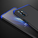 For Samsung Galaxy M52 5G GKK Three Stage Splicing Full Coverage PC Phone Case(Black Blue)
