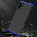 For Samsung Galaxy M52 5G GKK Three Stage Splicing Full Coverage PC Phone Case(Black Blue)