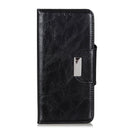 For Nokia G50 Crazy Horse Texture Magnetic Buckle Flip Leather Phone Case with 6-Card Slots(Black)