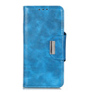 For Nokia G50 Crazy Horse Texture Magnetic Buckle Flip Leather Phone Case with 6-Card Slots(Blue)