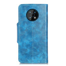 For Nokia G50 Crazy Horse Texture Magnetic Buckle Flip Leather Phone Case with 6-Card Slots(Blue)