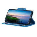 For Nokia G50 Crazy Horse Texture Magnetic Buckle Flip Leather Phone Case with 6-Card Slots(Blue)