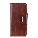 For Nokia G50 Crazy Horse Texture Magnetic Buckle Flip Leather Phone Case with 6-Card Slots(Brown)