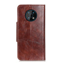 For Nokia G50 Crazy Horse Texture Magnetic Buckle Flip Leather Phone Case with 6-Card Slots(Brown)