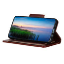 For Nokia G50 Crazy Horse Texture Magnetic Buckle Flip Leather Phone Case with 6-Card Slots(Brown)