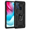 For Motorola Moto G60s Shockproof TPU + PC Phone Case with 360 Degree Rotating Holder(Black)