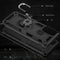 For Motorola Moto G60s Shockproof TPU + PC Phone Case with 360 Degree Rotating Holder(Black)