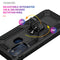 For Motorola Moto G60s Shockproof TPU + PC Phone Case with 360 Degree Rotating Holder(Black)