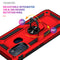 For Motorola Moto G60s Shockproof TPU + PC Phone Case with 360 Degree Rotating Holder(Red)