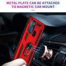 For Motorola Moto G60s Shockproof TPU + PC Phone Case with 360 Degree Rotating Holder(Red)
