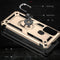 For Motorola Moto G60s Shockproof TPU + PC Phone Case with 360 Degree Rotating Holder(Gold)