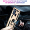 For Motorola Moto G60s Shockproof TPU + PC Phone Case with 360 Degree Rotating Holder(Gold)
