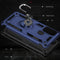 For Motorola Moto G60s Shockproof TPU + PC Phone Case with 360 Degree Rotating Holder(Blue)