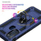 For Motorola Moto G60s Shockproof TPU + PC Phone Case with 360 Degree Rotating Holder(Blue)