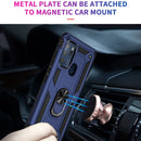 For Motorola Moto G60s Shockproof TPU + PC Phone Case with 360 Degree Rotating Holder(Blue)