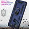 For Motorola Moto G60s Shockproof TPU + PC Phone Case with 360 Degree Rotating Holder(Blue)