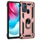 For Motorola Moto G60s Shockproof TPU + PC Phone Case with 360 Degree Rotating Holder(Rose Gold)