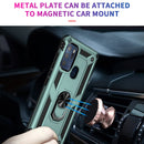 For Motorola Moto G60s Shockproof TPU + PC Phone Case with 360 Degree Rotating Holder(Dark Green)