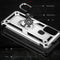 For Motorola Moto G60s Shockproof TPU + PC Phone Case with 360 Degree Rotating Holder(Silver)