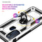 For Motorola Moto G60s Shockproof TPU + PC Phone Case with 360 Degree Rotating Holder(Silver)