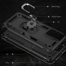 For Xiaomi Redmi 10 Shockproof TPU + PC Phone Case with 360 Degree Rotating Holder(Black)