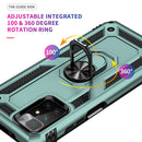 For Xiaomi Redmi 10 Shockproof TPU + PC Phone Case with 360 Degree Rotating Holder(Dark Green)