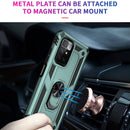 For Xiaomi Redmi 10 Shockproof TPU + PC Phone Case with 360 Degree Rotating Holder(Dark Green)