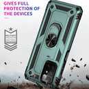 For Xiaomi Redmi 10 Shockproof TPU + PC Phone Case with 360 Degree Rotating Holder(Dark Green)