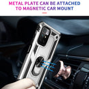 For Xiaomi Redmi 10 Shockproof TPU + PC Phone Case with 360 Degree Rotating Holder(Silver)