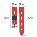 For Samsung Galaxy Watch4 Classic 42mm / 46mm Two-color Silicone Strap Watch Band(Black Lime Green)