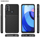For Motorola Moto E20 / E30 / E40 Thunderbolt Shockproof TPU Soft Phone Case(Black)