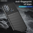 For Motorola Moto E20 / E30 / E40 Thunderbolt Shockproof TPU Soft Phone Case(Black)