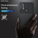 For Motorola Moto E20 / E30 / E40 Thunderbolt Shockproof TPU Soft Phone Case(Black)