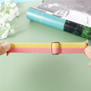 Adjustable Striped Woven Nylon Strap Watch Band For Apple Watch Series 7 41mm / 6&SE&5&4 40mm / 3&2&1 38mm(Colorful)