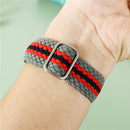 Adjustable Striped Woven Nylon Strap Watch Band For Apple Watch Series 7 41mm / 6&SE&5&4 40mm / 3&2&1 38mm(Colorful)