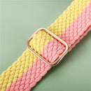 Adjustable Striped Woven Nylon Strap Watch Band For Apple Watch Series 7 45mm / 6&SE&5&4 44mm / 3&2&1 42mm(Colorful)