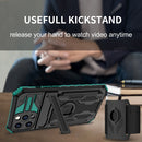 Kickstand Detachable Armband Phone Case For iPhone 13 Pro Max(Deep Green)