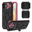 Kickstand Detachable Armband Phone Case For iPhone 12(Pink)
