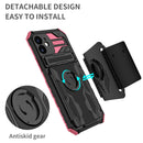 Kickstand Detachable Armband Phone Case For iPhone 12(Pink)