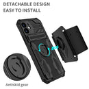 Kickstand Detachable Armband Phone Case For iPhone 12(Black)